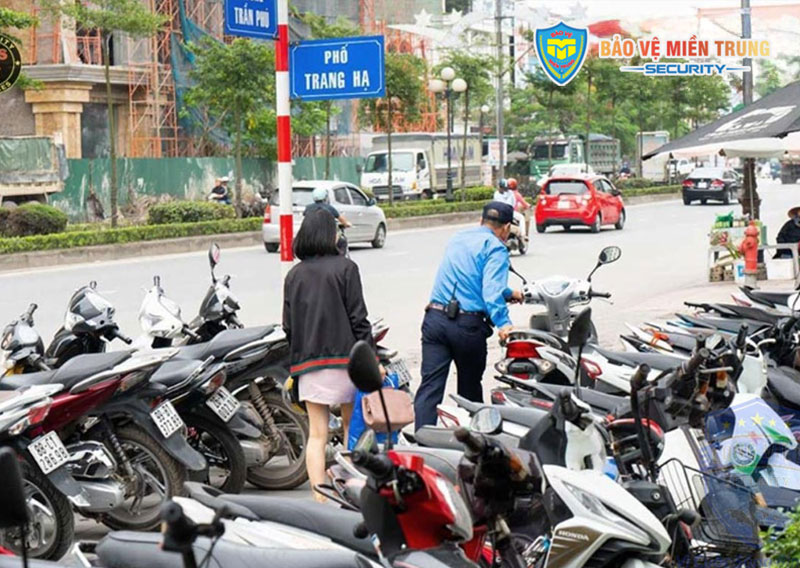 Dịch vụ bảo vệ giữ xe của Bảo vệ miền trung tại các điểm